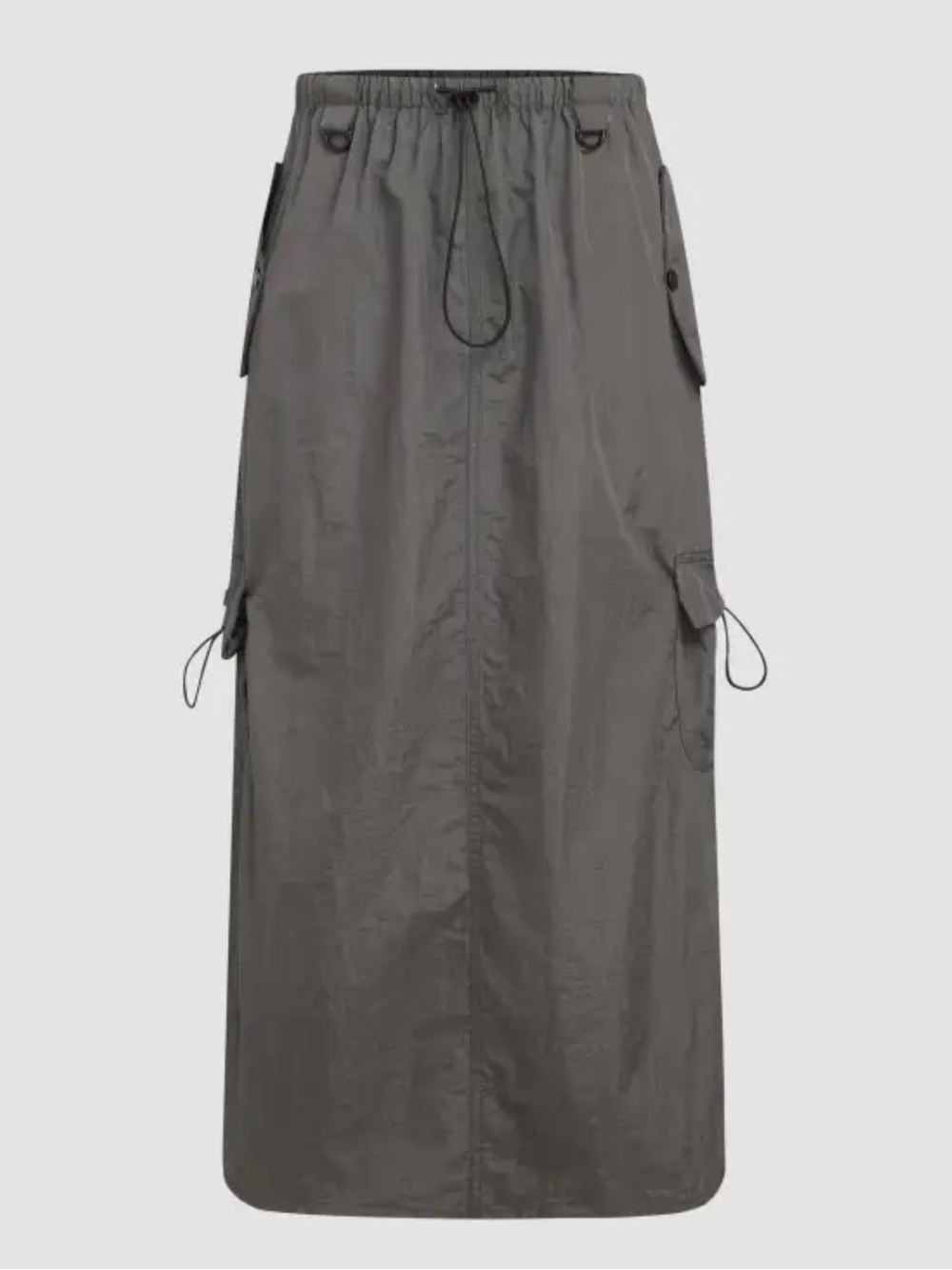 Cider Charcoal Gray parachute Cargo Skirt